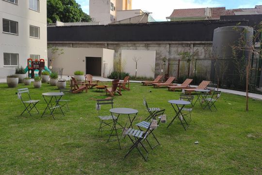 Área externa de apartamento para alugar com 1 quarto, 24m² em Campos Elíseos, São Paulo