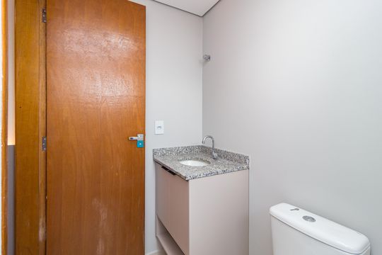 Banheiro de kitnet/studio à venda com 1 quarto, 25m² em Belenzinho, São Paulo