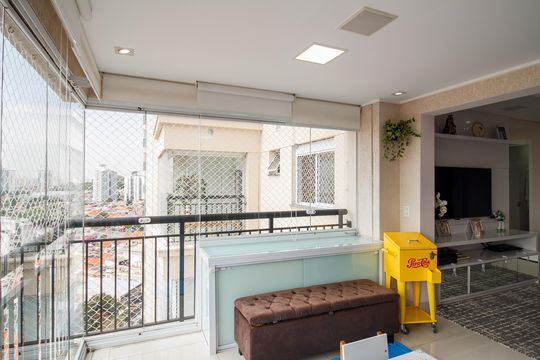 Varanda da Sala de apartamento para alugar com 3 quartos, 104m² em Vila Carrão, São Paulo
