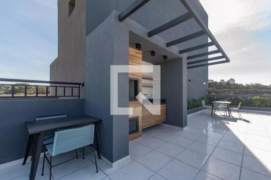 Área comum - Churrasqueira de kitnet/studio para alugar com 1 quarto, 17m² em Vila Guarani, São Paulo