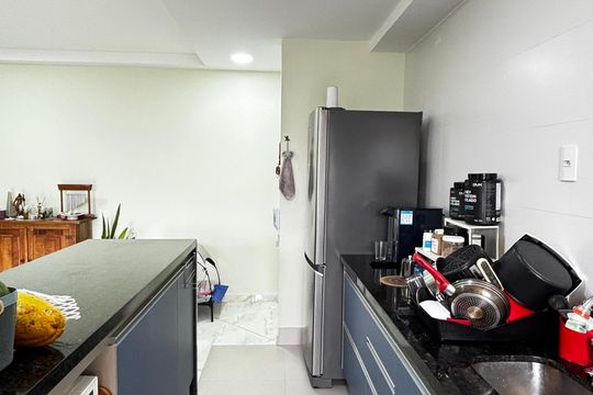 Cozinha de apartamento à venda com 2 quartos, 73m² em Vila Assunção, Santo André
