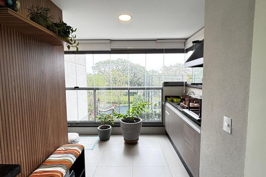 Sala - Sala de Jantar  de apartamento à venda com 2 quartos, 73m² em Vila Assunção, Santo André