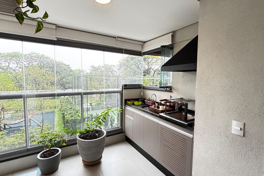 Sala - Sala de Jantar Varanda de apartamento à venda com 2 quartos, 73m² em Vila Assunção, Santo André