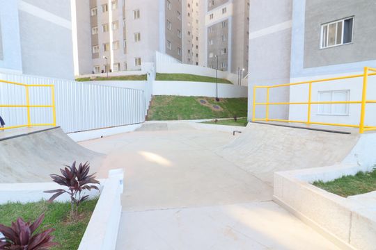 Área comum - Pista de skate de apartamento para alugar com 1 quarto, 33m² em Jaguaribe, Osasco