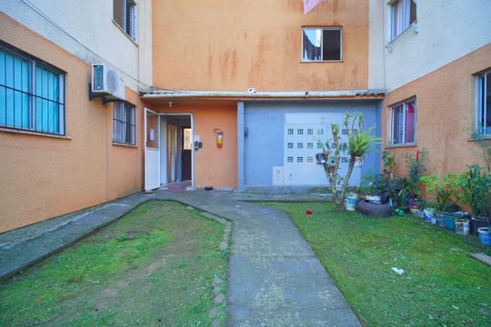 Fachada do bloco de apartamento à venda com 2 quartos, 40m² em Santo Afonso, Novo Hamburgo