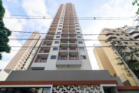 Fachada de kitnet/studio para alugar com 1 quarto, 28m² em Jardim das Acacias, São Paulo