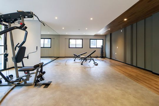 Área comum de kitnet/studio para alugar com 1 quarto, 28m² em Jardim das Acacias, São Paulo