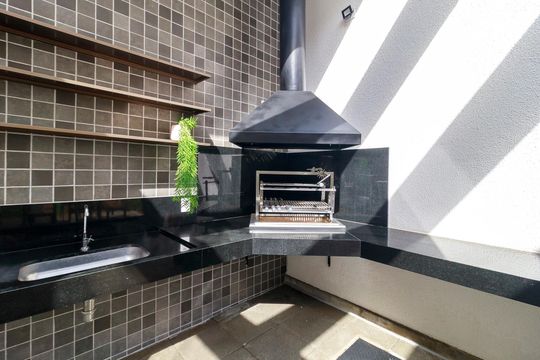 Área comum de kitnet/studio para alugar com 1 quarto, 28m² em Jardim das Acacias, São Paulo