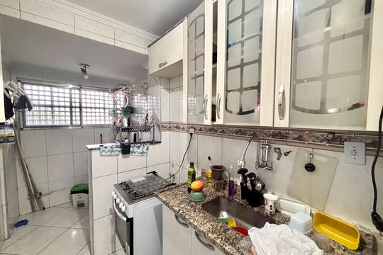 Cozinha de apartamento à venda com 2 quartos, 55m² em Jardim de Lorenzo, São Paulo