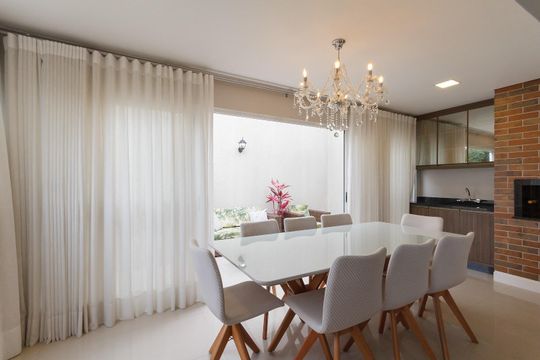 Sala de Jantar de apartamento à venda com 2 quartos, 116m² em Santa Felicidade, Curitiba