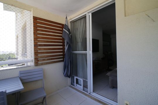 Varanda de apartamento à venda com 3 quartos, 74m² em Barra Olímpica, Rio de Janeiro