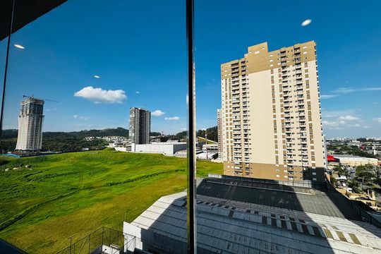 Vista da Sala de apartamento para alugar com 2 quartos, 89m² em Tamboré, Barueri