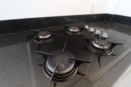 Cozinha de apartamento para alugar com 2 quartos, 68m² em Novo Mundo, Uberlândia