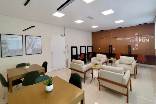 Área comum  de apartamento à venda com 1 quarto, 35m² em Santo Amaro, São Paulo