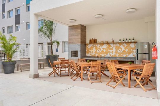 Churrasqueira  de apartamento para alugar com 1 quarto, 35m² em Santo Amaro, São Paulo