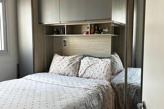 Quarto de apartamento à venda com 1 quarto, 35m² em Santo Amaro, São Paulo