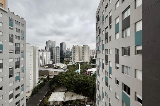 Vista  de apartamento para alugar com 1 quarto, 35m² em Santo Amaro, São Paulo