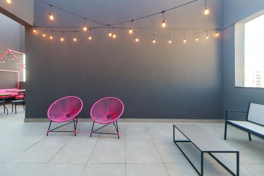 Área comum de kitnet/studio para alugar com 1 quarto, 25m² em Brooklin, São Paulo