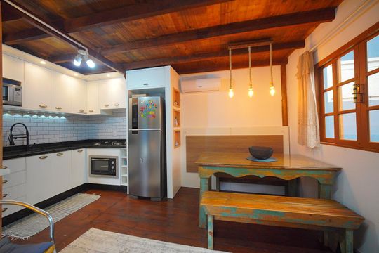 Cozinha  de casa para alugar com 2 quartos, 70m² em Ingleses, Florianópolis