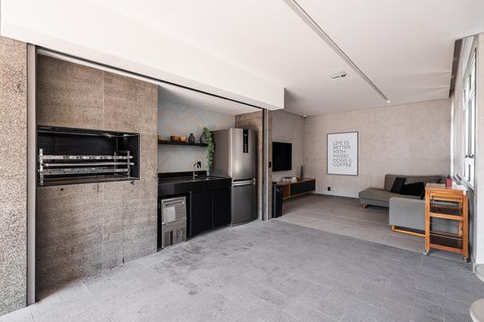 Churrasqueira de kitnet/studio para alugar com 1 quarto, 25m² em Sumarezinho, São Paulo