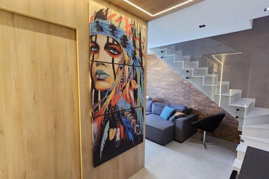 Sala de apartamento à venda com 3 quartos, 140m² em Jardim, Santo André