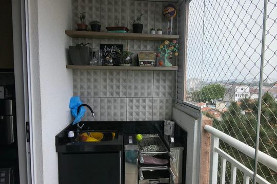 Varanda de apartamento à venda com 2 quartos, 47m² em Vila Carmosina, São Paulo
