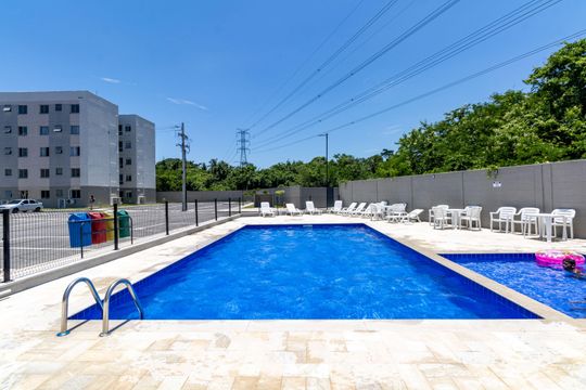 Área comum - Piscina de apartamento para alugar com 2 quartos, 44m² em Cosmos, Rio de Janeiro