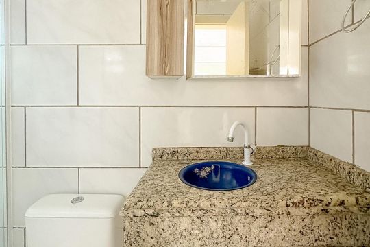 Banheiro de apartamento para alugar com 1 quarto, 110m² em Ingleses Centro, Florianópolis