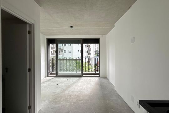 Cozinha  de kitnet/studio à venda com 1 quarto, 24m² em Vila Olímpia, São Paulo