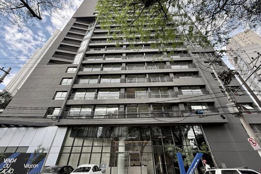 Fachada  de kitnet/studio à venda com 1 quarto, 24m² em Vila Olímpia, São Paulo