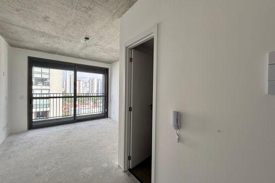 Cozinha  de kitnet/studio à venda com 1 quarto, 24m² em Vila Olímpia, São Paulo