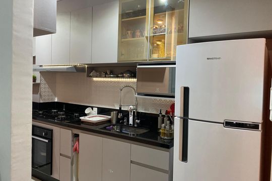 Cozinha de apartamento para alugar com 2 quartos, 41m² em Vila Remo, São Paulo