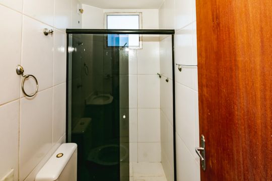Banheiro Social de apartamento para alugar com 2 quartos, 48m² em Savassi, Ribeirão das Neves