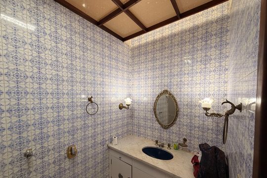 Banheiro Social de casa para alugar com 5 quartos, 323m² em Jardim Europa, Piracicaba