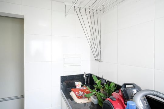 Área de serviço de apartamento à venda com 2 quartos, 112m² em Santa Maria, São Caetano do Sul
