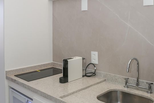 Sala/Cozinha de apartamento para alugar com 1 quarto, 27m² em Perdizes, São Paulo