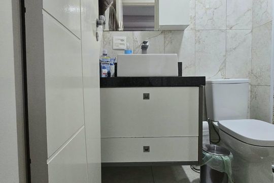Banheiro Social de apartamento à venda com 3 quartos, 108m² em Vila Augusta, Guarulhos