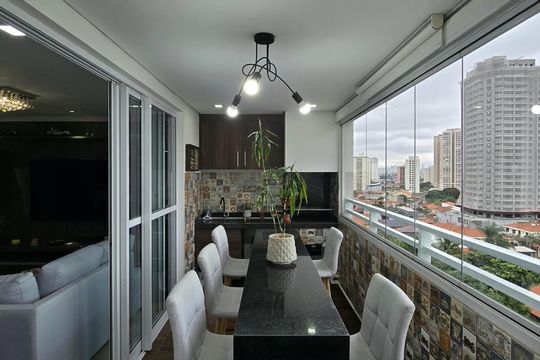 Varanda gourmet de apartamento à venda com 3 quartos, 108m² em Vila Augusta, Guarulhos