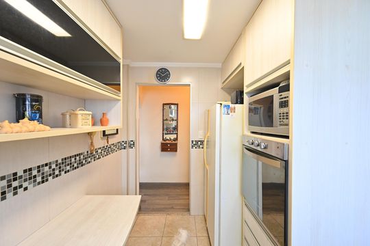 Cozinha de apartamento à venda com 2 quartos, 76m² em Vila Clementino, São Paulo