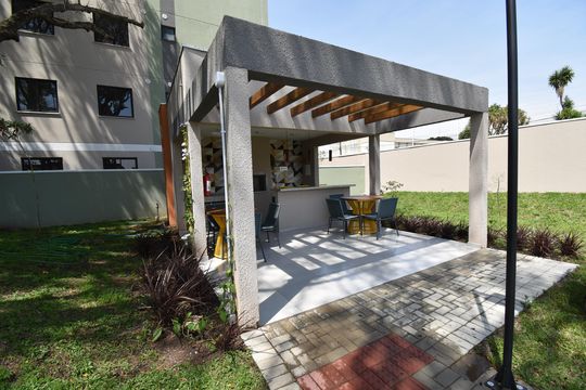 Área comum - Churrasqueira de apartamento para alugar com 2 quartos, 53m² em Hauer, Curitiba