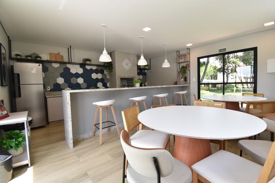 Área comum - Espaço Gourmet de apartamento para alugar com 2 quartos, 53m² em Hauer, Curitiba