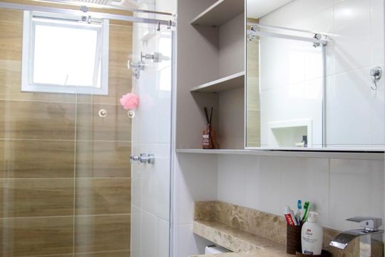Banheiro 2 de apartamento à venda com 3 quartos, 121m² em Centro, Osasco