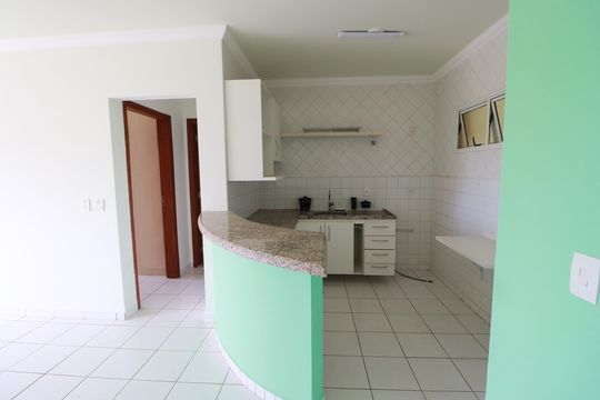 Cozinha  de apartamento para alugar com 1 quarto, 49m² em Nova Ribeirânia, Ribeirão Preto