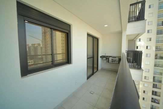 Varanda da Sala de apartamento à venda com 2 quartos, 54m² em Centro, São Bernardo do Campo