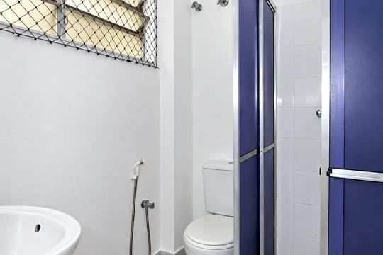 Banheiro da Suíte de apartamento para alugar com 3 quartos, 135m² em Pinheiros, São Paulo