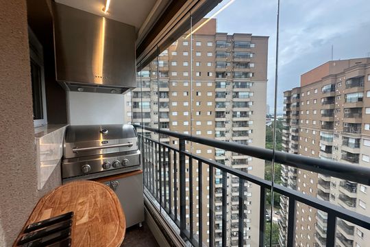Varanda da Sala de apartamento para alugar com 2 quartos, 88m² em Jardim Tupanci, Barueri