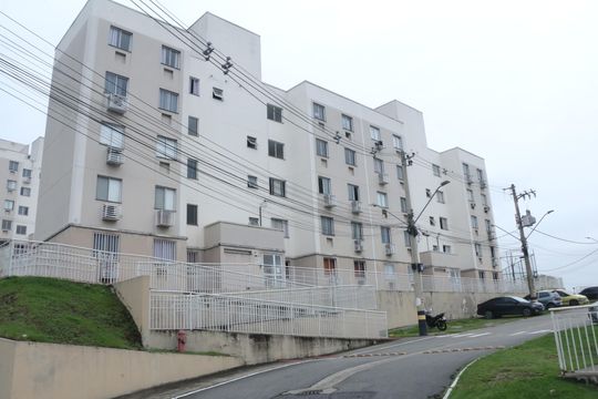 Fachada do bloco de apartamento para alugar com 2 quartos, 43m² em Jardim Alvorada, Nova Iguaçu