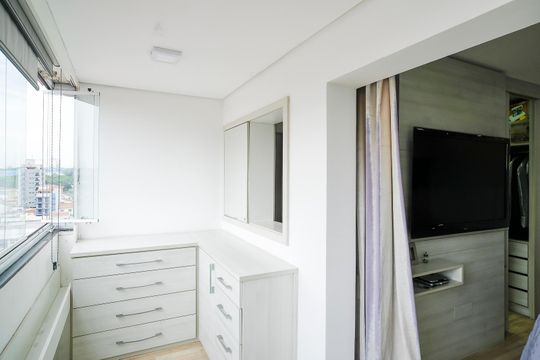 Varanda da suíte 1 de apartamento à venda com 3 quartos, 200m² em Vila Vivaldi, São Bernardo do Campo