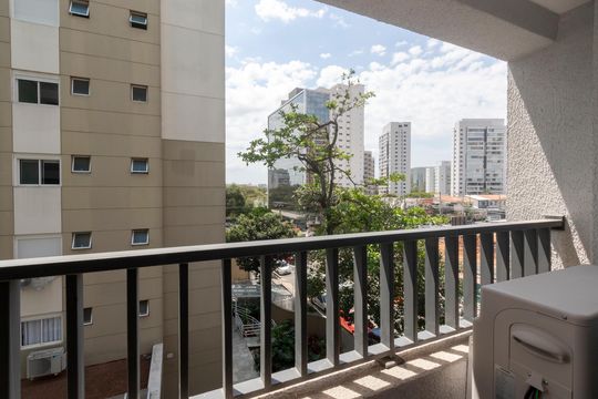 Varanda de kitnet/studio à venda com 1 quarto, 24m² em Vila Congonhas, São Paulo