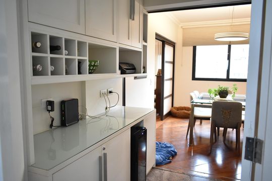 Sala de Jantar de apartamento à venda com 3 quartos, 166m² em Vila Clementino, São Paulo